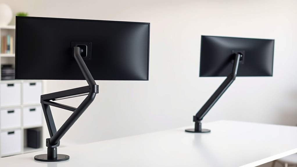 monitor arms compatibility and adjustability