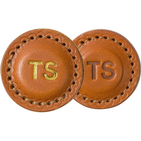 Northwind Monogrammed Leather Golf Ball Markers (Set of 2)