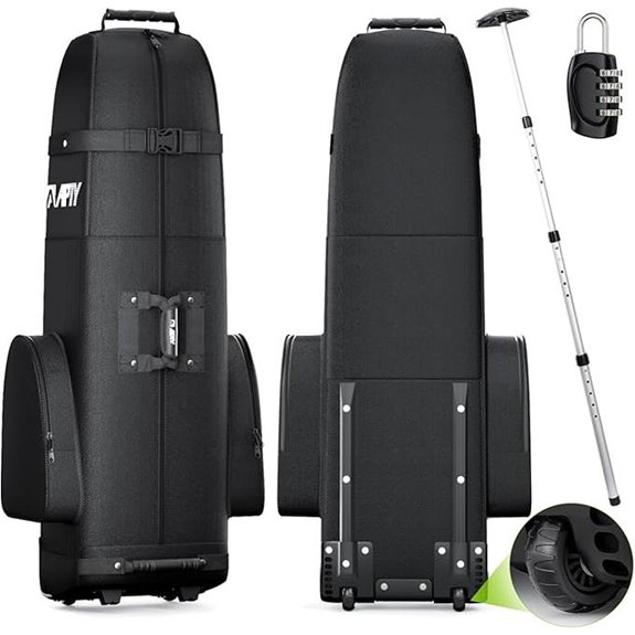 Padded Golf Travel Bag with Wheels and Lock