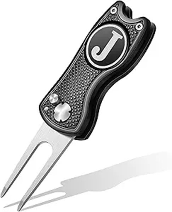 Custom Monogram Golf Divot Repair Tool with Ball Marker