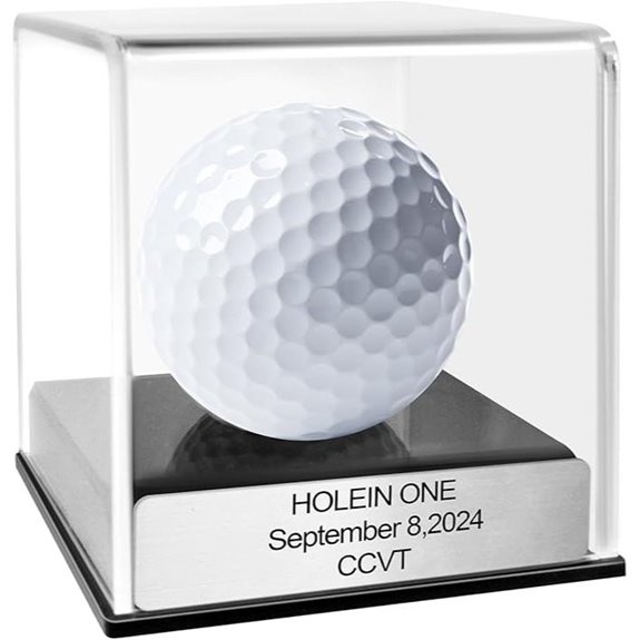 Custom Engraved Golf Hole-in-One Display Case