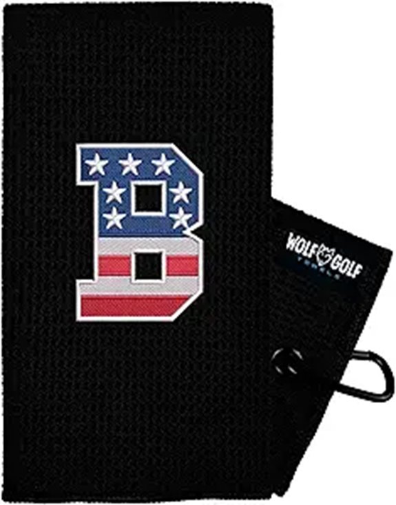 Monogrammed Personalized Golf Towel for Men and Women