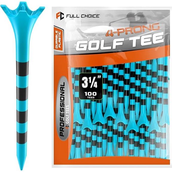 Professional Plastic Golf Tees 100 Pack