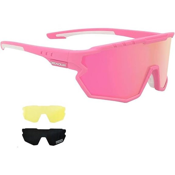 polarized sports sunglasses with multiple lenses