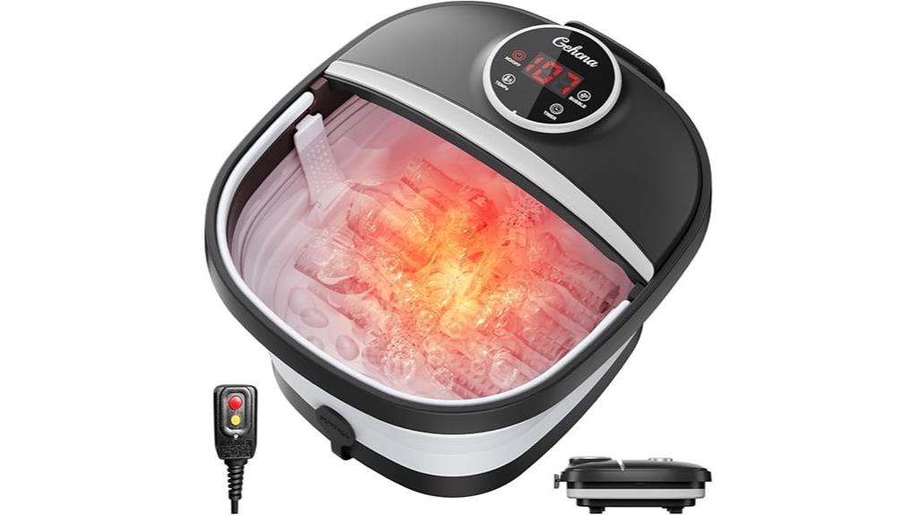 portable heated foot massager