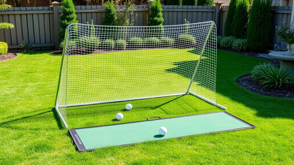 premium backyard golf practice