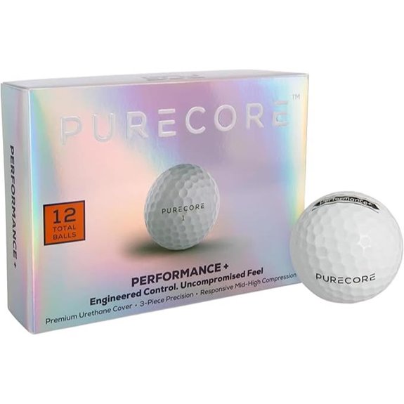 PURECORE Performance+ Distance Golf Balls (3-Pack)