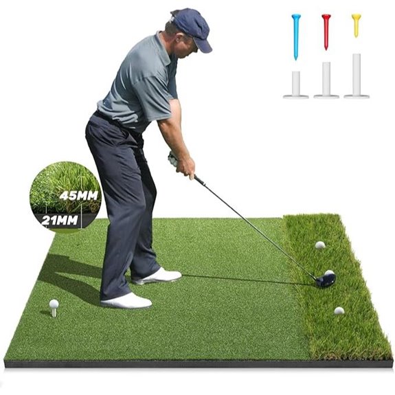 Premium Dual-Turf Golf Mat for Practice and Gifts