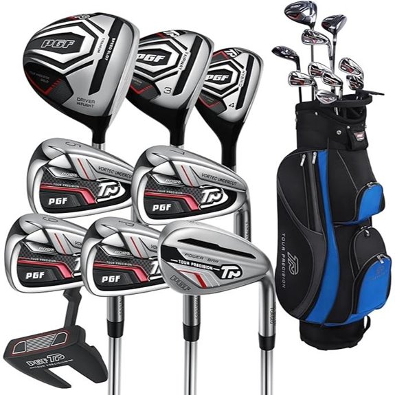 PGF Gold Tour Precision Complete Golf Club Package Set for Men & Women