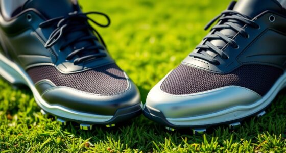 premium golf shoes with replaceable spikes