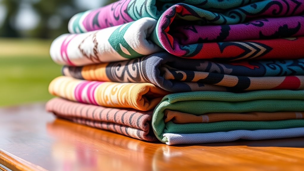 premium tri fold golf towels