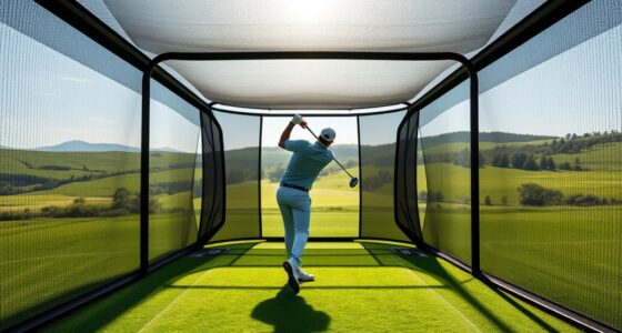 quiet golf practice enclosures