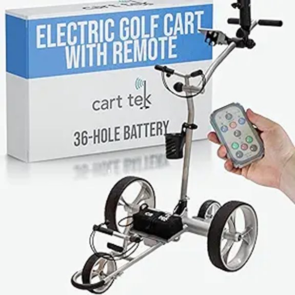 Cart-Tek Electric Golf Push Cart with Remote Control