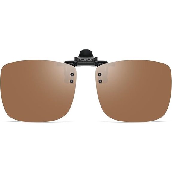 Polarized Clip-On Rimless Sunglasses for Glasses