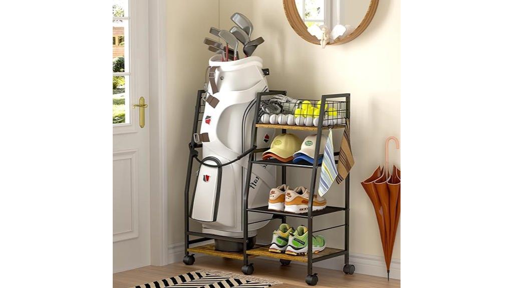 rolling golf bag organizer