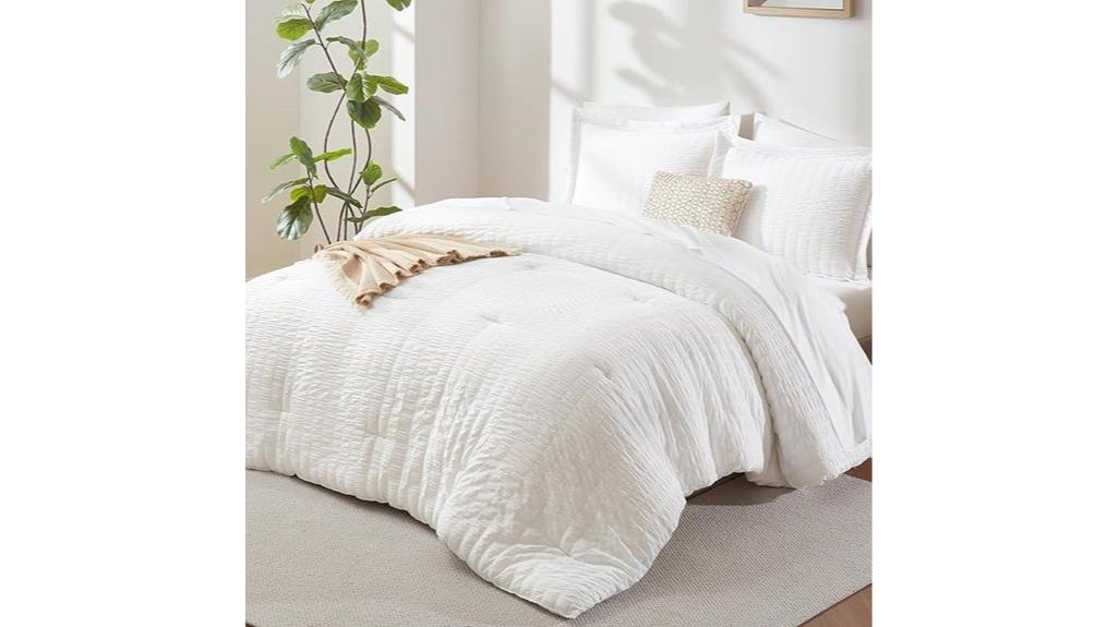 seersucker king comforter set