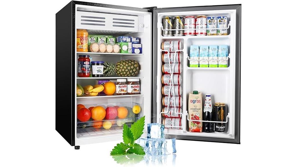 small fridge with freezer