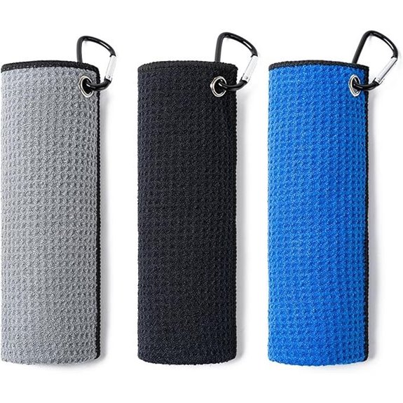 three golf towels pack