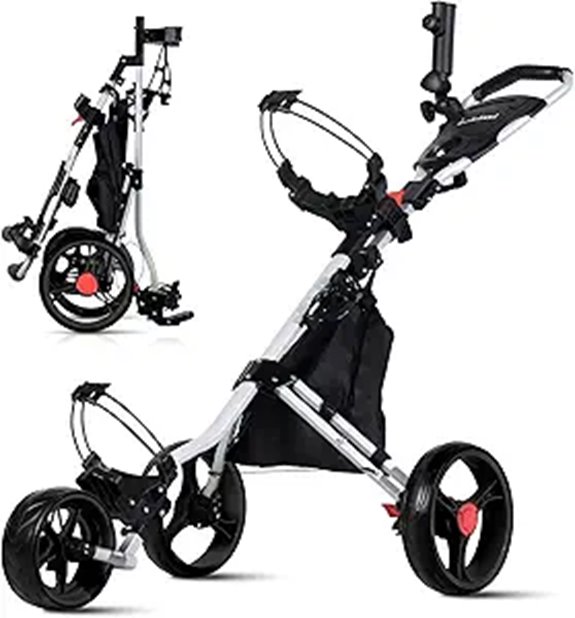 Lakehood 3 Wheel Golf Push Cart