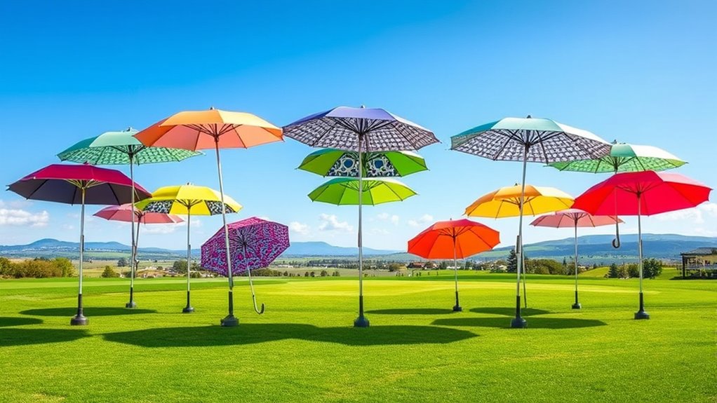 top fiberglass golf umbrellas