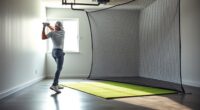 top garage corner golf nets