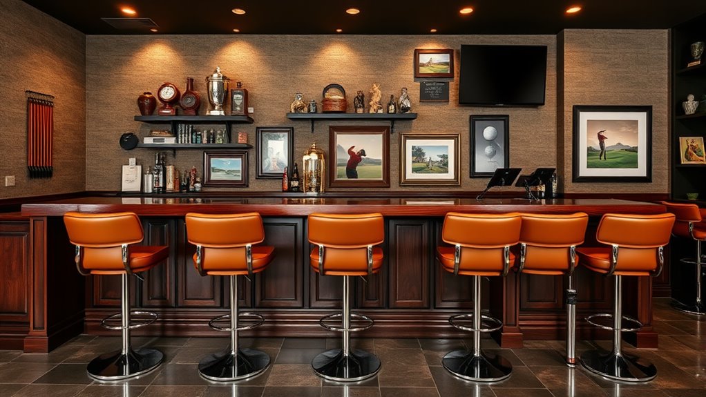 top golf man cave stools