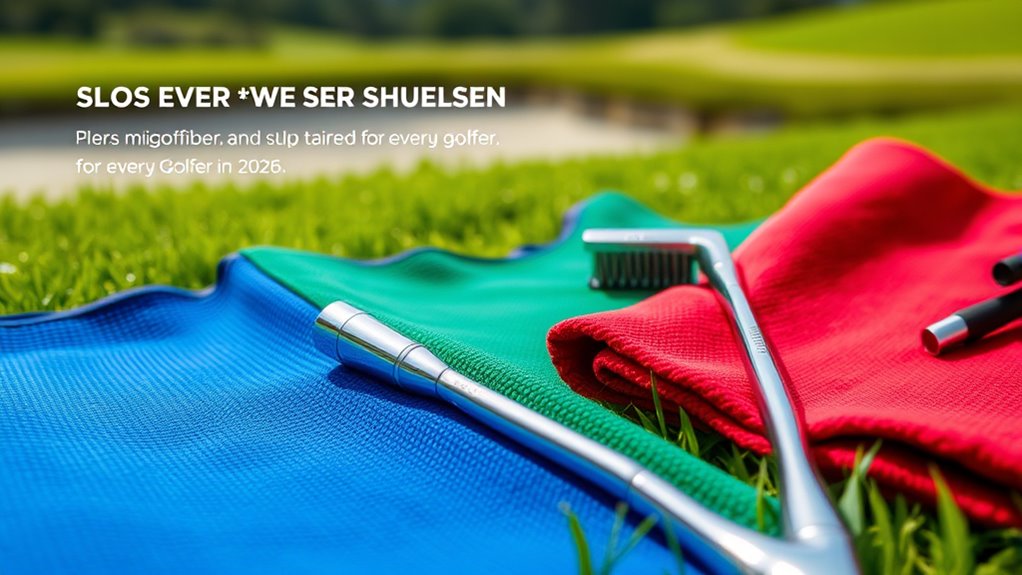 top golf towel brush kits