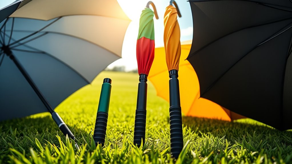 top golf umbrellas with comfortable handles