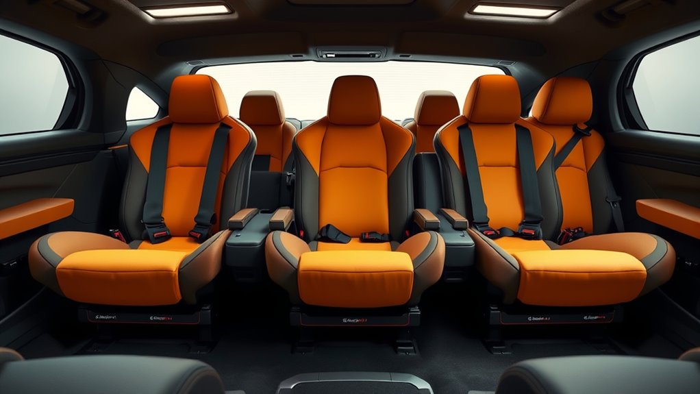 top load leg convertible seats