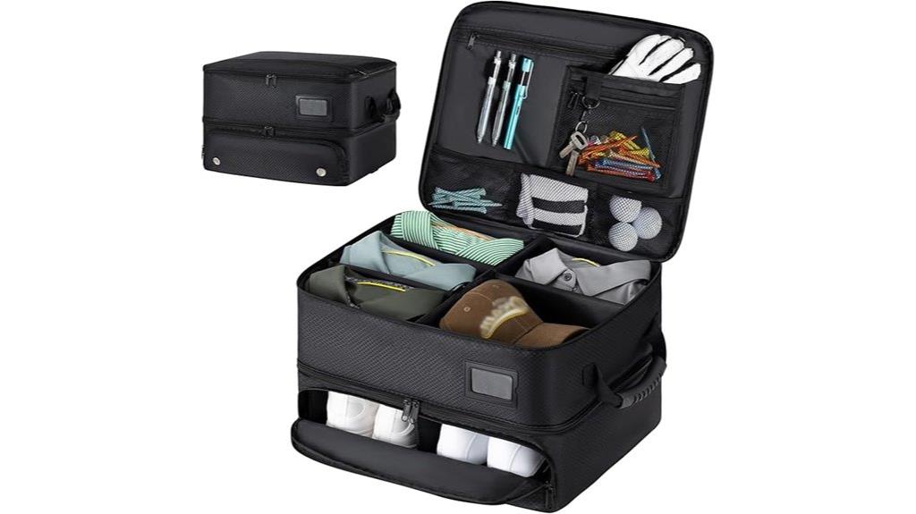 two layer golf trunk organizer