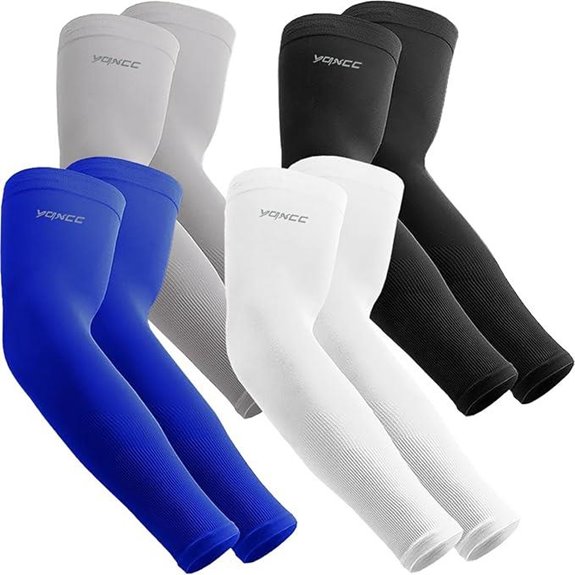 YQXCC 4 Pairs UV Sun Protection Arm Sleeves