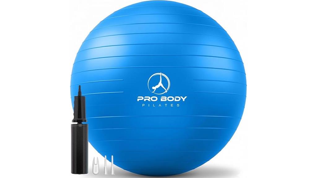 variety of exercise balls