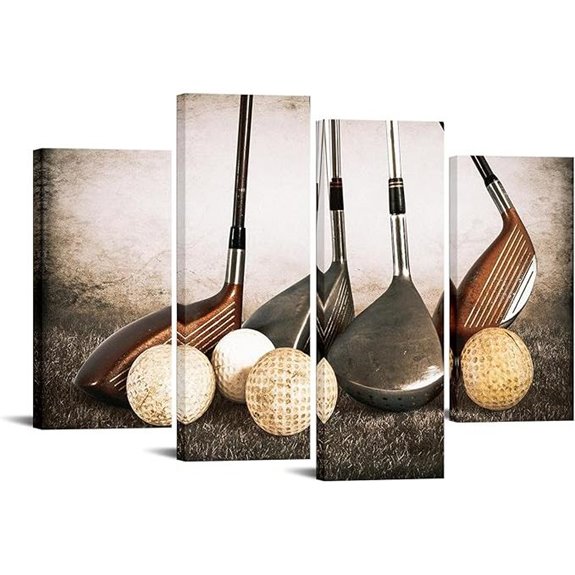 KREATIVE ARTS Vintage Sports Canvas Wall Art