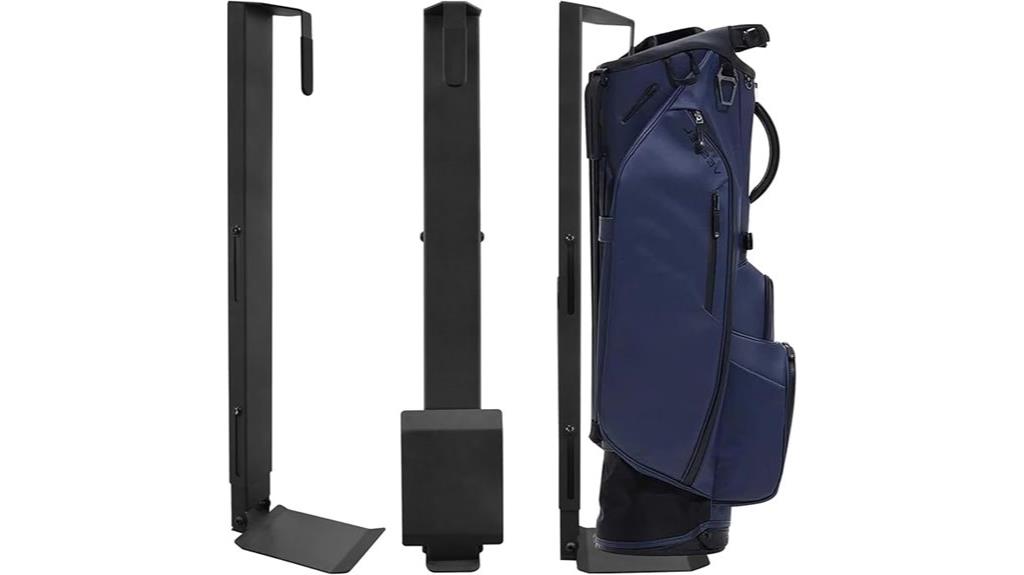 wall mounted golf bag rack