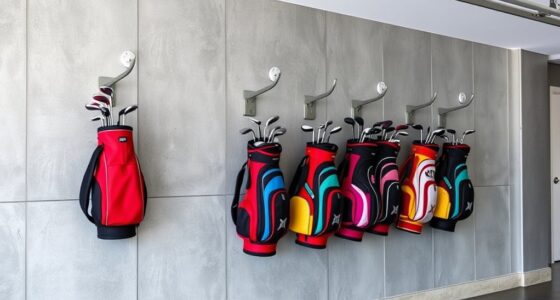 wall mounted golf bag storage