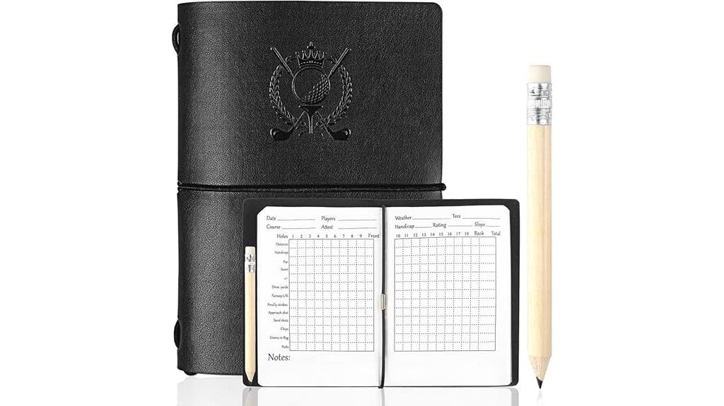 waterproof leather golf scorecard