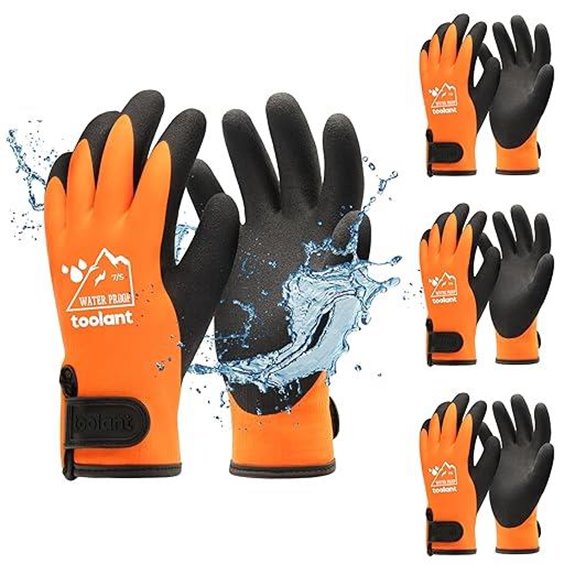 Toolant Waterproof Thermal Work Gloves 3 Pairs