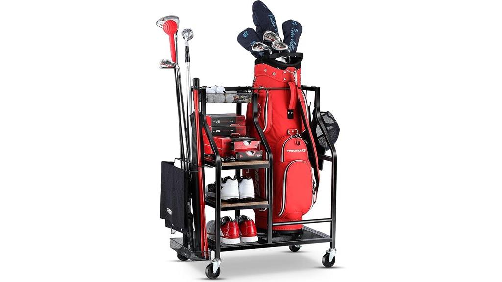 wheeled golf bag organizer