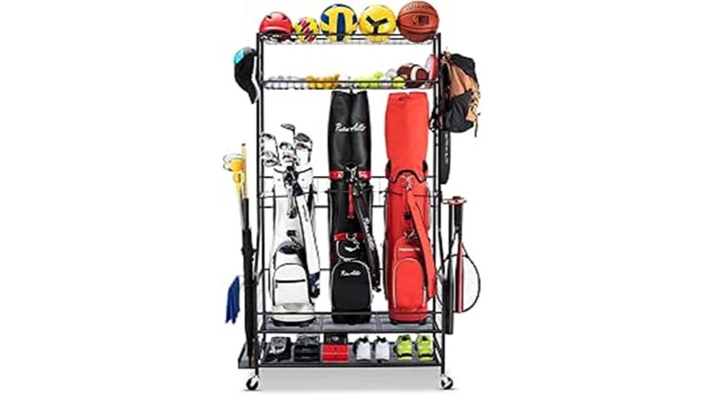 wheeled golf bag organizer