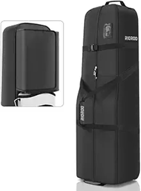 wheeled padded golf travel bag