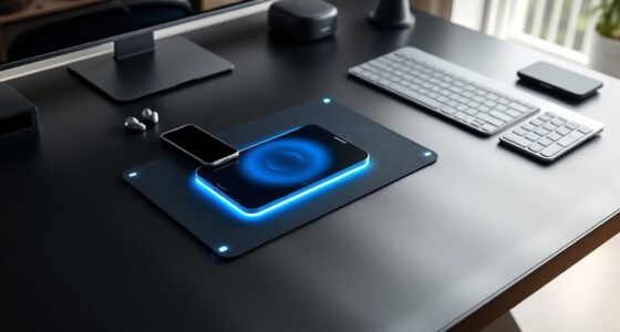 wireless charging desk mats