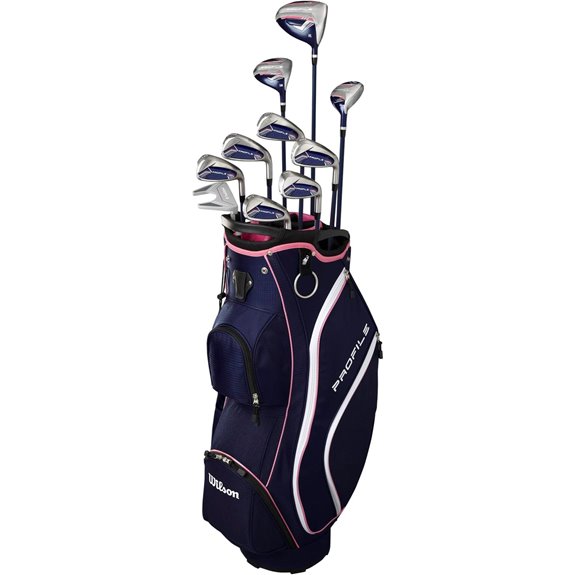 Wilson Women's Right Handed Profile Complete Golf Set with Cart Bag