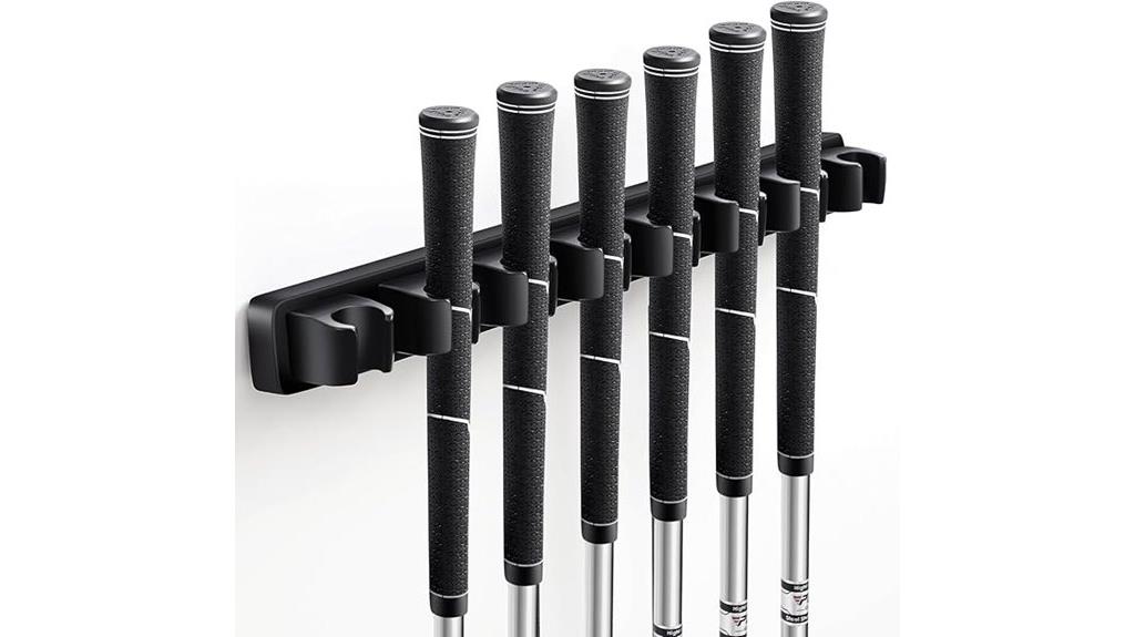 wooden golf club rack