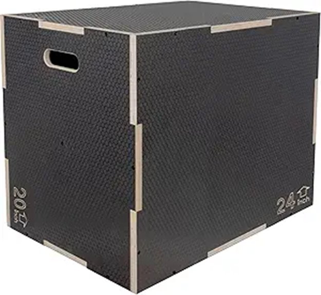 Fitvids 3-in-1 Non-Slip Wooden Plyo Box