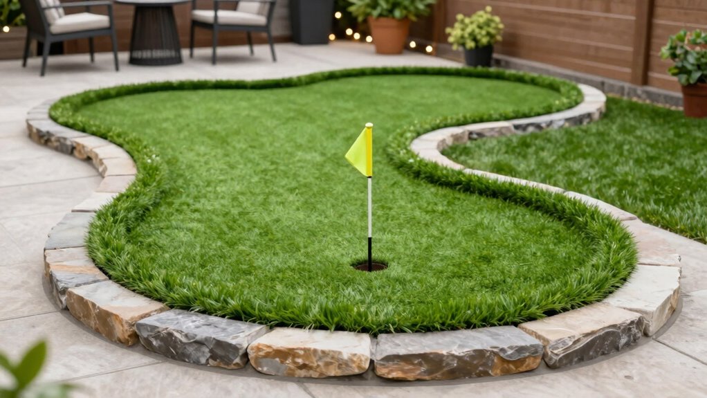 backyard green customizable practice