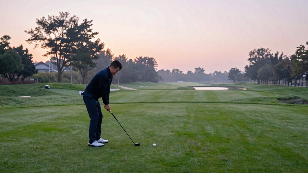 enjoying golf casually