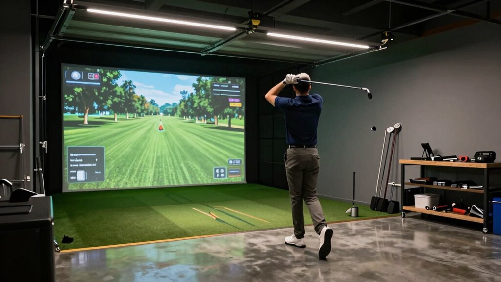 garage simulator enhances golf skills