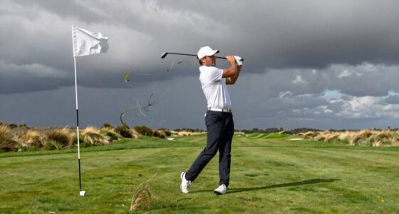 golf in windy conditions