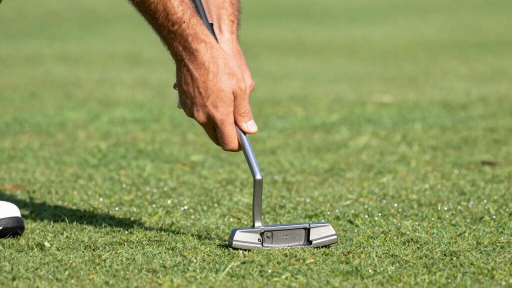 incorrect aiming in putting