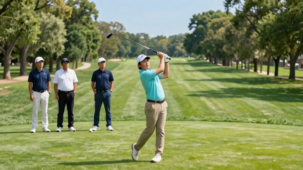 learning from experienced golfers